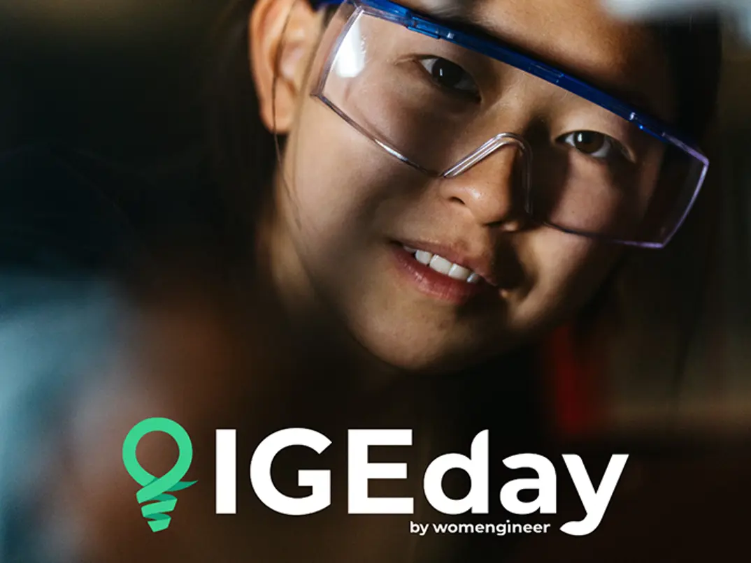 Bild på ung kvinnlig ingenjör